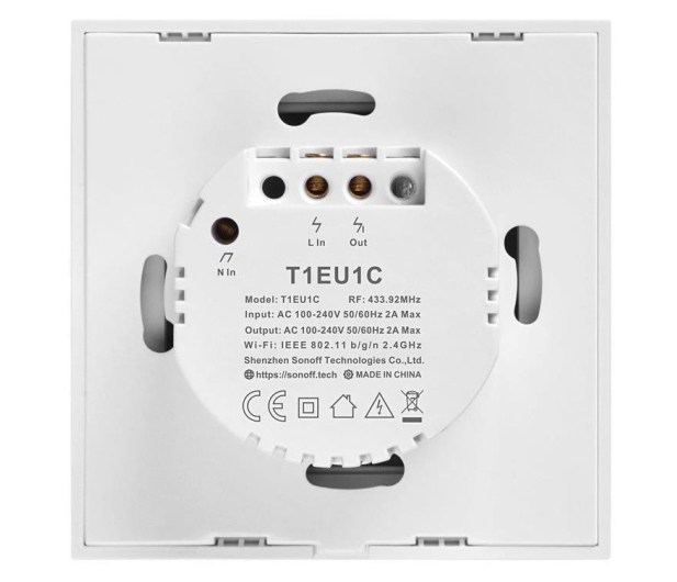 Sonoff Dotykowy Włącznik T1 EU TX (WiFi+RF433 1-kanałowy) - 524637 - zdjęcie 4
